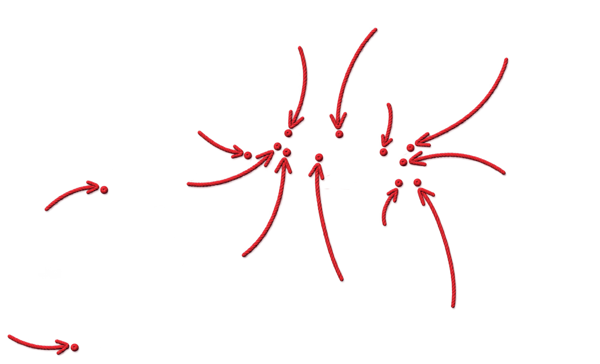 Arrows pointing to our artisans
